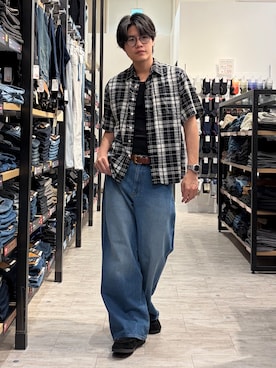 「BACK NUMBER（バックナンバー）のアイテム（パンツ）」を使った、Right-on  よしきさん（メンズ・175cm）の夏コーディネート