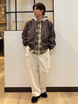 「BACK NUMBER（バックナンバー）のアイテム（ジャケット/アウター）」を使った、Right-on  よしきさん（メンズ・175cm）の秋コーディネート
