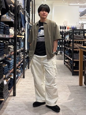 「BACK NUMBER（バックナンバー）のアイテム（パンツ）」を使った、Right-on  よしきさん（メンズ・175cm）の夏コーディネート