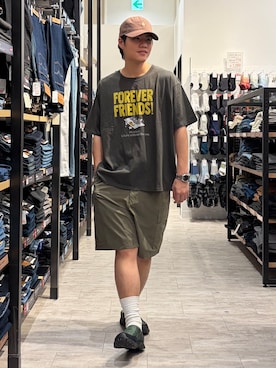 「Right-on（ライトオン）のアイテム（帽子）」を使った、Right-on  よしきさん（メンズ・175cm）の夏コーディネート