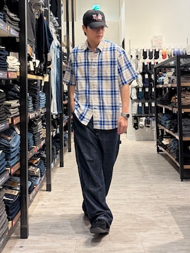 「BACK NUMBER（バックナンバー）のアイテム（帽子）」を使った、Right-on  よしきさん（メンズ・175cm）の夏コーディネート