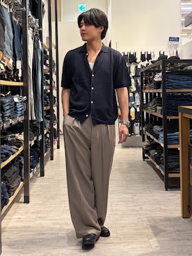 「BACK NUMBER（バックナンバー）のアイテム（パンツ）」を使った、Right-on  よしきさん（メンズ・175cm）の春コーディネート