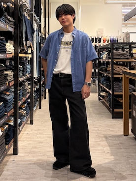 「BACK NUMBER（バックナンバー）のアイテム（パンツ）」を使った、Right-on  よしきさん（メンズ・175cm）の夏コーディネート