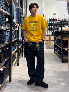 「Right-on（ライトオン）のアイテム」を使った、Right-on  よしきさん（メンズ・175cm）の夏コーディネート