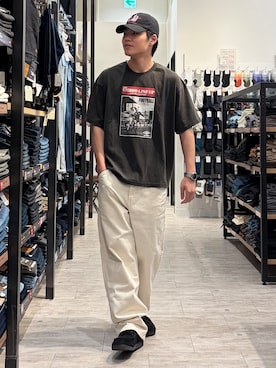 「BACK NUMBER（バックナンバー）のアイテム（帽子）」を使った、Right-on  よしきさん（メンズ・175cm）の夏コーディネート