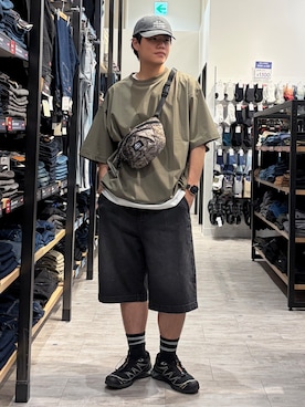 「CAMP7（キャンプセブン）のアイテム」を使った、Right-on  よしきさん（メンズ・175cm）の夏コーディネート