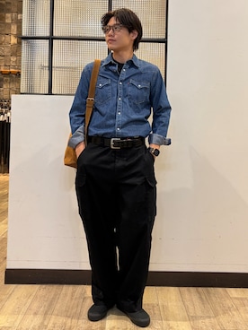 「Levi's（リーバイス）のアイテム（トップス）」を使った、Right-on  よしきさん（メンズ・175cm）の秋コーディネート