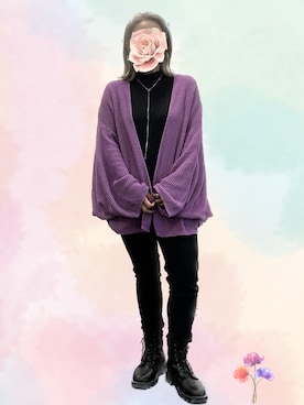 「GU（ジーユー）のレースアップブーツ（ブーツ、ブラック系）」を使った、maririnさん（レディース・158cm）の秋コーディネート