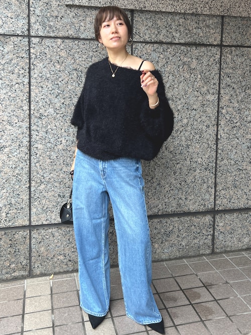 upper hights/アッパーハイツ】THE LARA ワイドストレートデニム