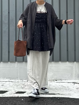 「アイテム（キャミソール）」を使った、machikoさん（レディース・155cm）の秋コーディネート