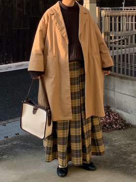 「Libra Cue（リブラ キュー）のアイテム（バレエシューズ）」を使った、machikoさん（レディース・155cm）の春コーディネート
