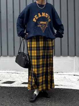 「coen（コーエン）のアイテム」を使った、machikoさん（レディース・155cm）の秋コーディネート