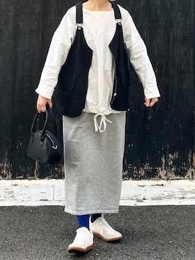 「CASPER JOHN（キャスパージョン）のアイテム」を使った、machikoさん（レディース・155cm）の春コーディネート