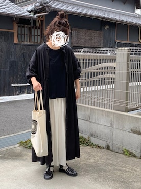 「ZARA（ザラ）のアイテム（ワンピース/ドレス）」を使った、machikoさん（レディース・155cm）の夏コーディネート