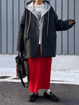 「GLOBAL WORK（グローバルワーク）のアイテム（シューズ）」を使った、machikoさん（レディース・155cm）の冬コーディネート