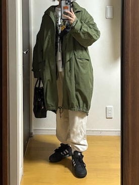 「RAGEBLUE（レイジブルー）のアイテム（スウェット）」を使った、machikoさん（レディース・155cm）の冬コーディネート