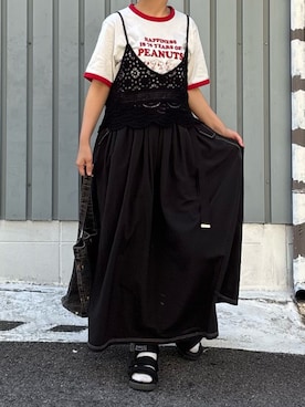 「SHAKA（シャカ）のアイテム」を使った、machikoさん（レディース・155cm）の夏コーディネート