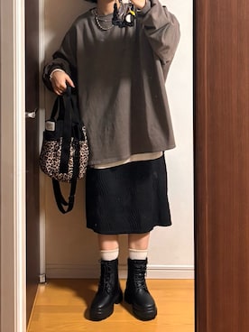 「Heather（ヘザー）のアイテム」を使った、machikoさん（レディース・155cm）の秋コーディネート