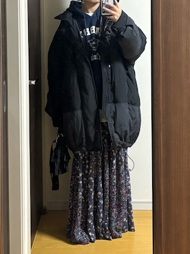 「Lee（リー）のアイテム」を使った、machikoさん（レディース・155cm）の冬コーディネート