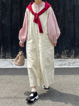 「vis-`a-vis（ビサビ）のアイテム」を使った、machikoさん（レディース・155cm）の春コーディネート