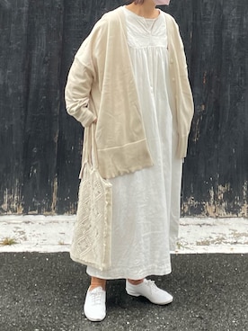 「CROWN（クラウン）のアイテム」を使った、machikoさん（レディース・155cm）の秋コーディネート