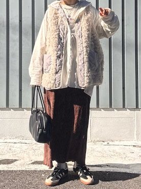 machikoさん（骨格ウェーブ・レディース・155cm）の冬コーディネート