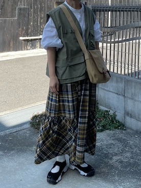 「袖ボリューム」｜machikoさん（レディース・155cm）の秋コーディネート