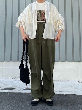 「MILAE（ミレ）のアイテム」を使った、machikoさん（レディース・155cm）の夏コーディネート