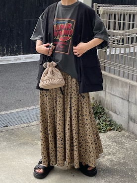 「Java（ジャバ）のアイテム」を使った、machikoさん（レディース・155cm）の夏コーディネート