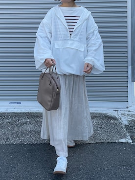 「CASPER JOHN（キャスパージョン）のアイテム」を使った、machikoさん（レディース・155cm）の春コーディネート
