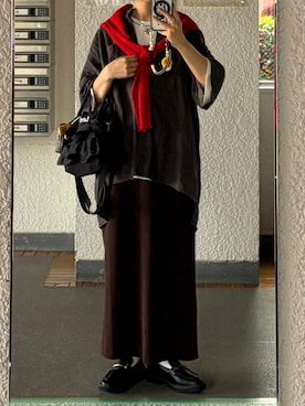 「GLOBAL WORK（グローバルワーク）のアイテム」を使った、machikoさん（レディース・155cm）の秋コーディネート
