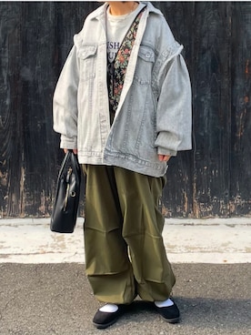 「MILAE（ミレ）のアイテム」を使った、machikoさん（レディース・155cm）の冬コーディネート