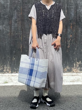 「Letra（レトラ）のアイテム」を使った、machikoさん（レディース・155cm）の夏コーディネート