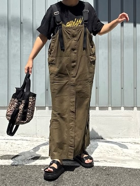 「FREDRIK PACKERS（フレドリックパッカーズ）の★★[フレドリックパッカーズ]fredrik packers SC NEW キンチャク 2WAYバッグ（ショルダーバッグ）」を使った、machikoさん（レディース・155cm）の夏コーディネート