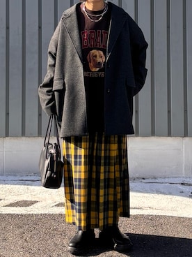 「coen（コーエン）のアイテム」を使った、machikoさん（レディース・155cm）の冬コーディネート