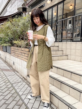 rionaさん（レディース・158cm）の春コーディネート