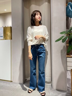 「#秋コーデ」｜「アイテム（アクセサリー）」を使った、rionaさん（レディース・158cm）の夏コーディネート