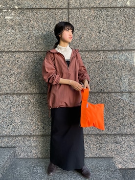 「SHENERY（シーナリー）のアイテム（ブルゾン）」を使った、rionaさん（レディース・158cm）の冬コーディネート