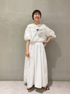 「SHENERY（シーナリー）のアイテム（ブルゾン）」を使った、rionaさん（レディース・158cm）の春コーディネート