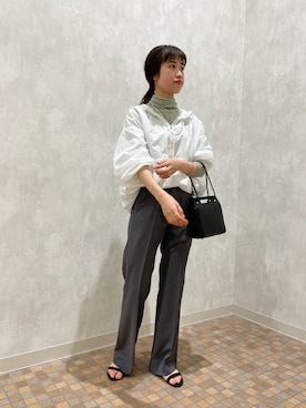 「SHENERY（シーナリー）のアイテム（ブルゾン）」を使った、rionaさん（レディース・158cm）の春コーディネート