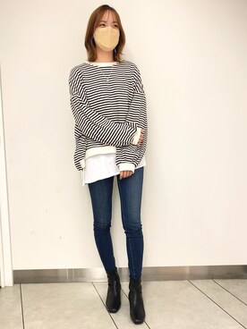 「classicalelf（クラシカルエルフ）のアイテム（スウェット）」を使った、waka@lionheartさん（レディース・165cm）の冬コーディネート