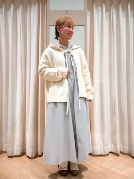 「サマンサ モスモス(Samansa Mos2)」｜りえさん（レディース・156cm）の冬コーディネート