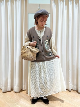 「Samansa Mos2（サマンサ モスモス）のアイテム（シューズ）」を使った、りえさん（レディース・156cm）の秋コーディネート
