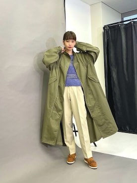 「kbf_ootd」｜「アイテム（ミリタリージャケット）」を使った、ricoさん（レディース・160cm）の秋コーディネート