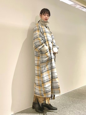 「kbf_ootd」｜「アイテム（ステンカラーコート）」を使った、ricoさん（レディース・160cm）の秋コーディネート