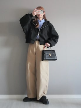 「tiptop（ティップトップ）のアイテム」を使った、miiさん（レディース・162cm）の冬コーディネート