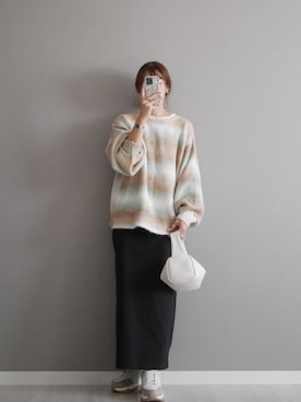 「Chaco closet（チャコ クローゼット）のアイテム（カーディガン/ボレロ）」を使った、miiさん（レディース・162cm）の秋コーディネート
