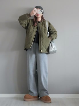 「アイテム（ダウンジャケット/コート）」を使った、miiさん（レディース・162cm）の冬コーディネート