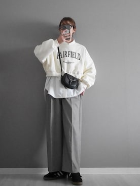 「ULEULA（ウルア）のアイテム（パンツ）」を使った、miiさん（レディース・162cm）の冬コーディネート