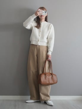 「アイテム（パンプス）」を使った、miiさん（レディース・162cm）の秋コーディネート